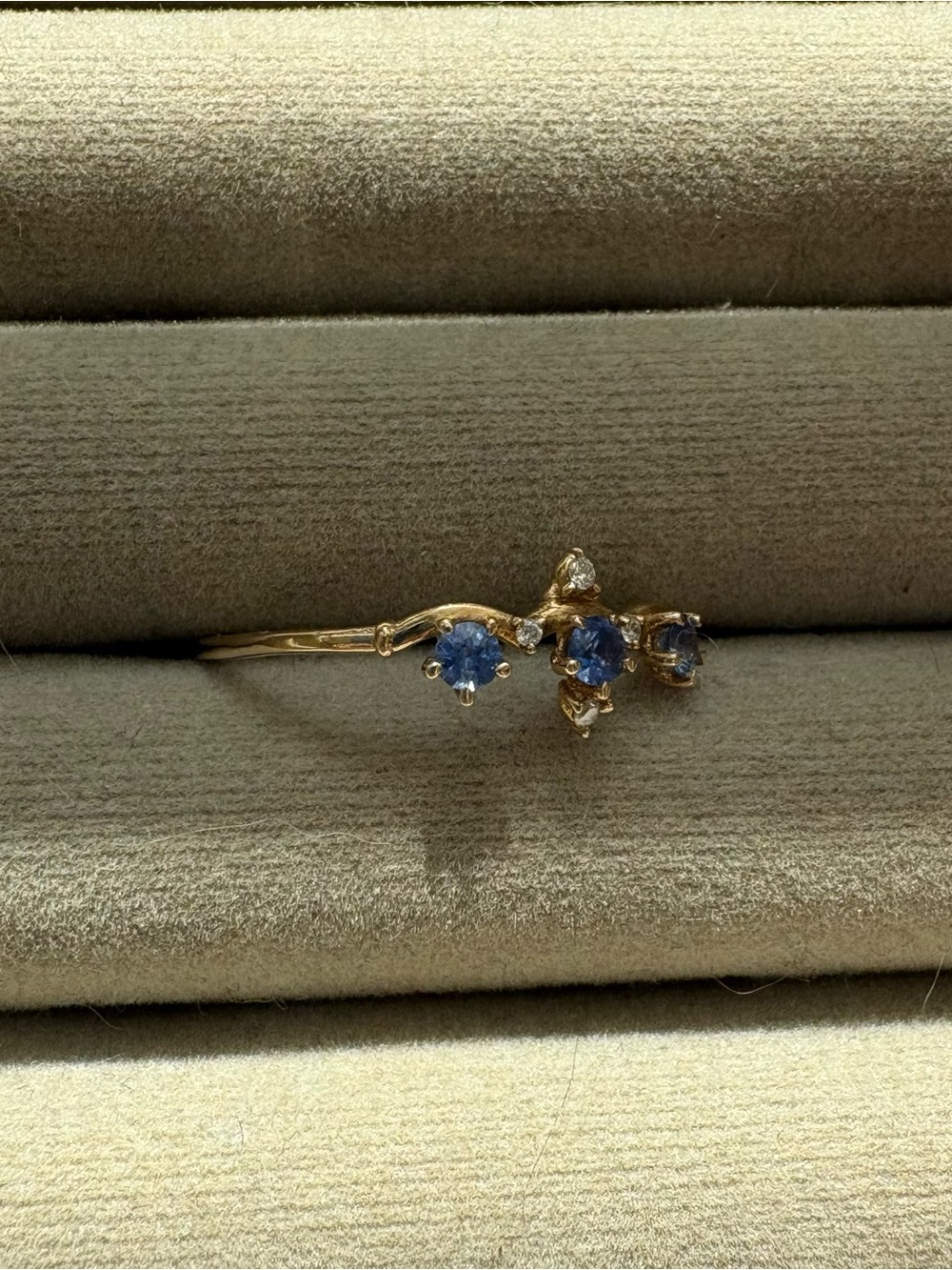 Sofia Zakia Sapphire Winter Waltz ring sz 9.5 - Picture 4 of 4